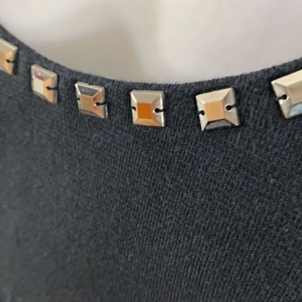 Rebecca Taylor black studded sheath dress